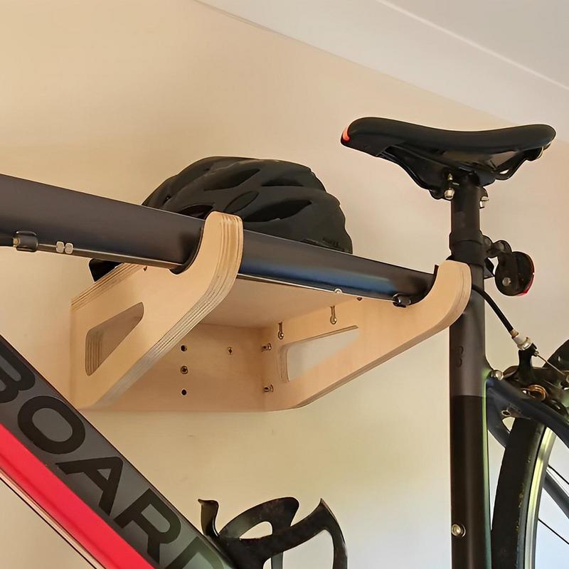 Cycling Gear Organizer Wall - Portabiciclette portabiciclette in legno portabiciclette ganci