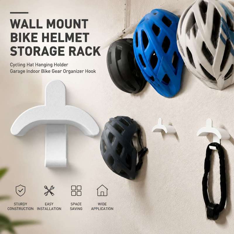 Cycling Gear Organizer Wall - Supporto da Parete per Casco da