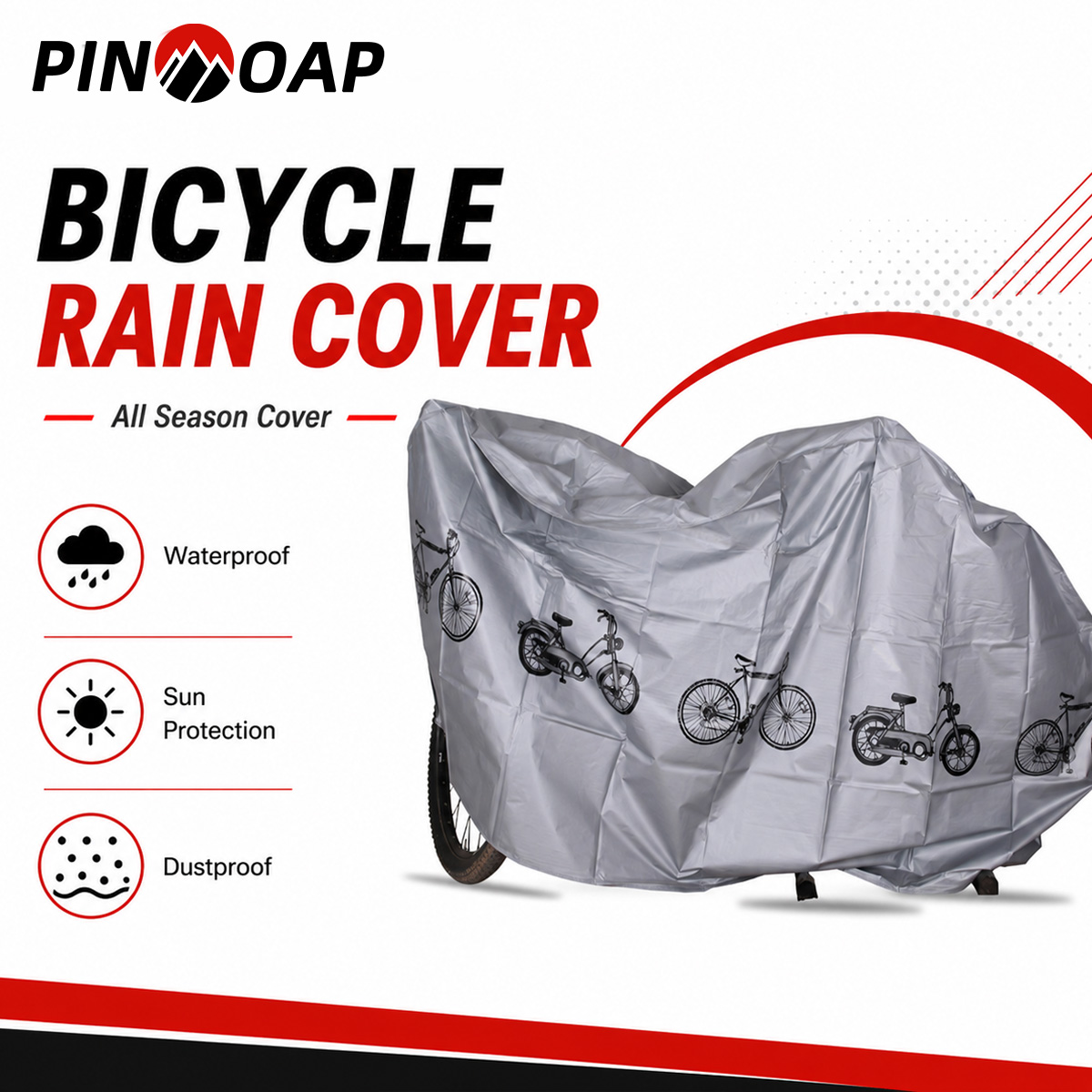 Cycling Gear Storage - PINMOAP Copertura universale antipioggia per bicicletta,