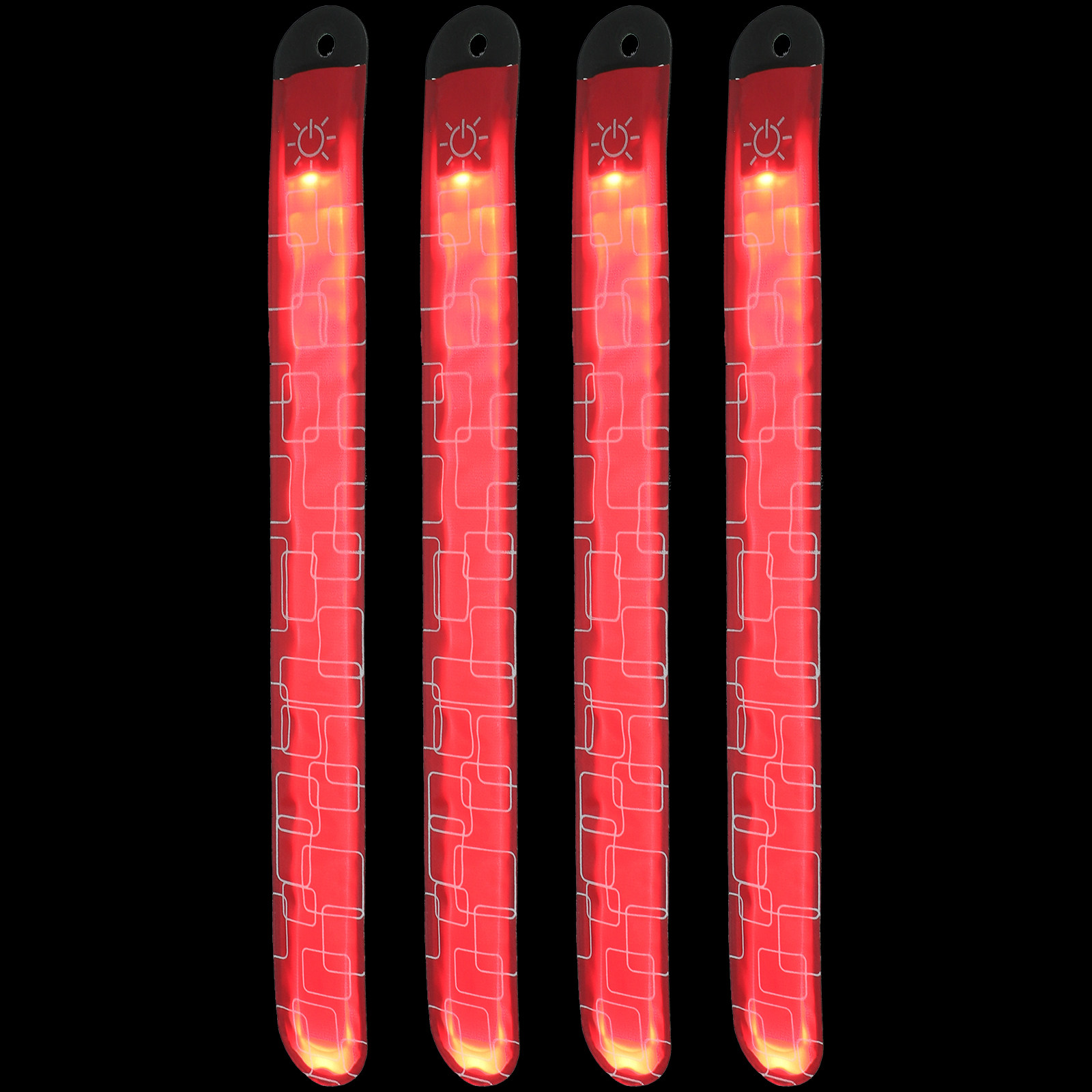 Ultra Cycling Gear - Set di 4 Fasce LED per
