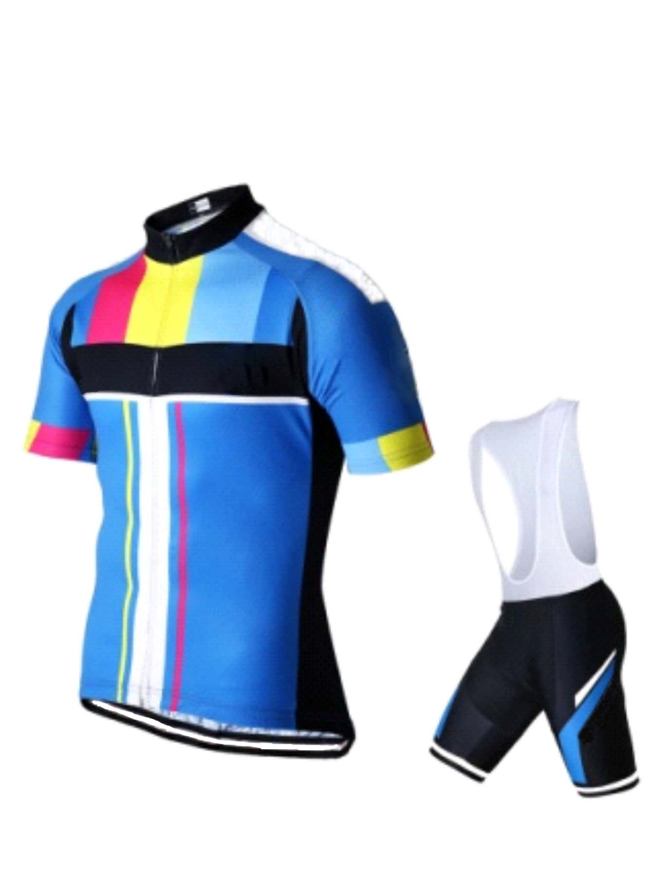 Cycling Gear Lycra - Set Maglia e Pantaloncini da Ciclismo