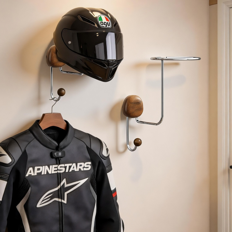 Cycling Gear Organizer Wall - Supporto da Parete per Casco Senza