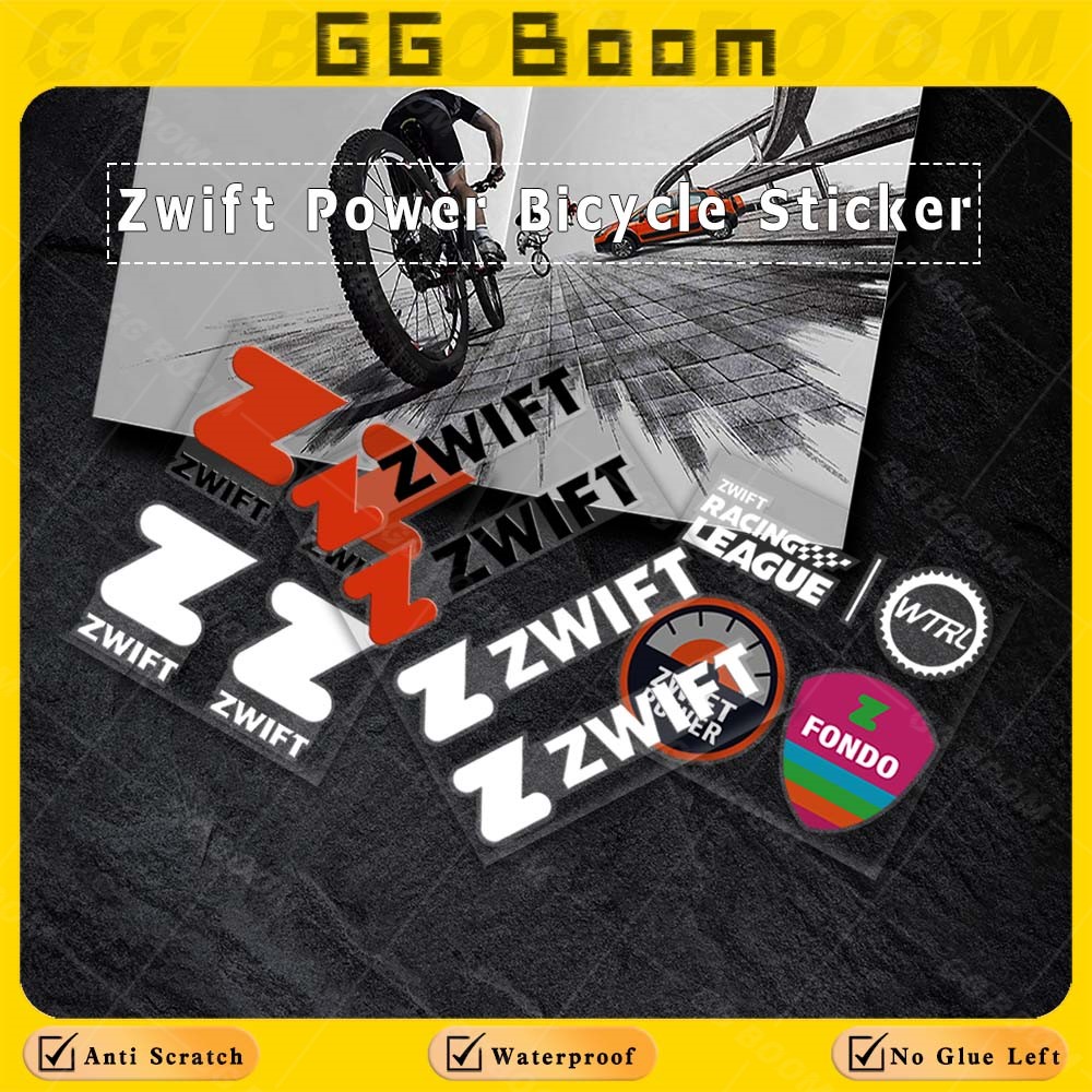 Cycling Zwift - Adesivo UV per bicicletta Zwift Refit