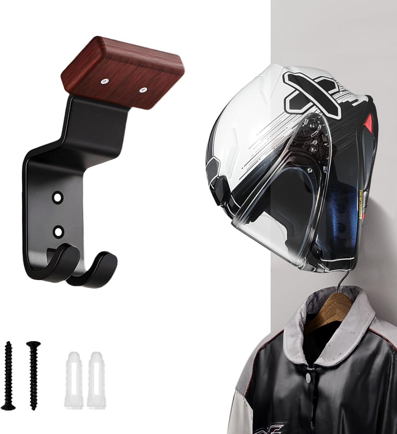 Cycling Gear Organizer Wall - Supporto da Parete per Casco da