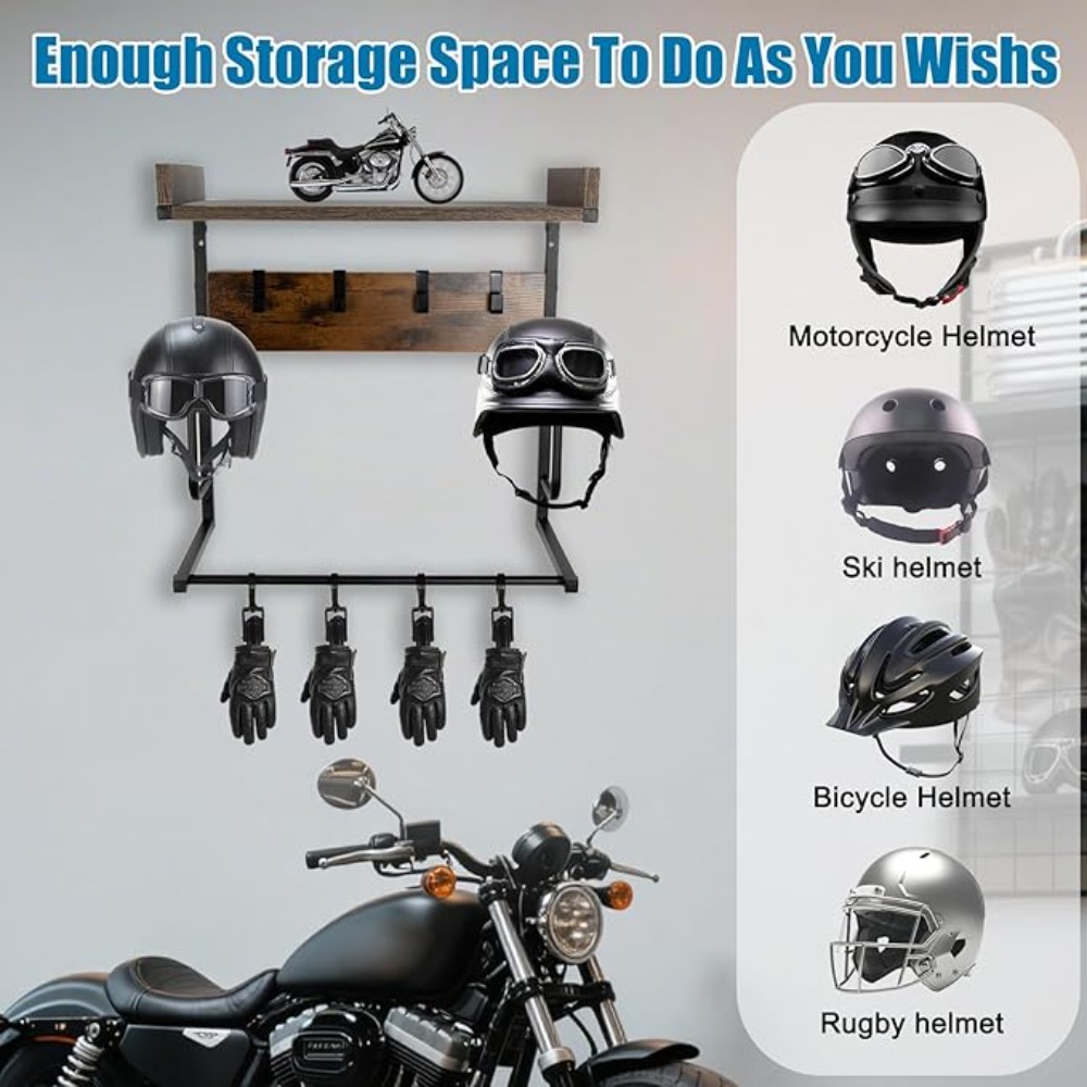 Supporto per Casco da Moto con - Cycling Gear Organizer Wall recensione e prezzo