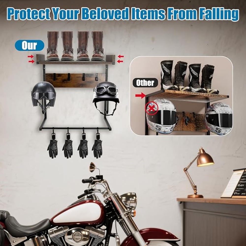 Supporto per Casco da Moto con - Cycling Gear Organizer Wall recensione e prezzo