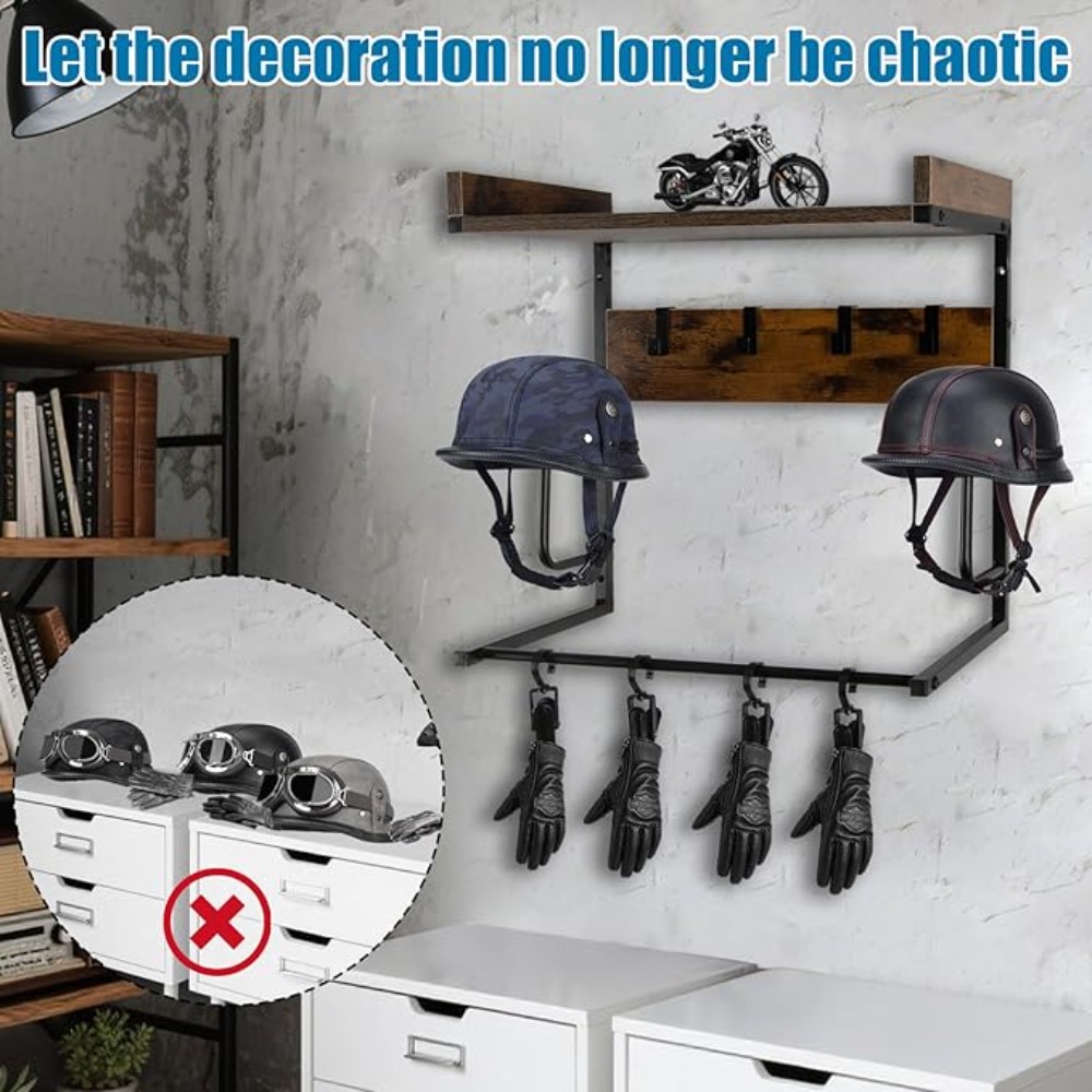 Supporto per Casco da Moto con - Cycling Gear Organizer Wall recensione e prezzo