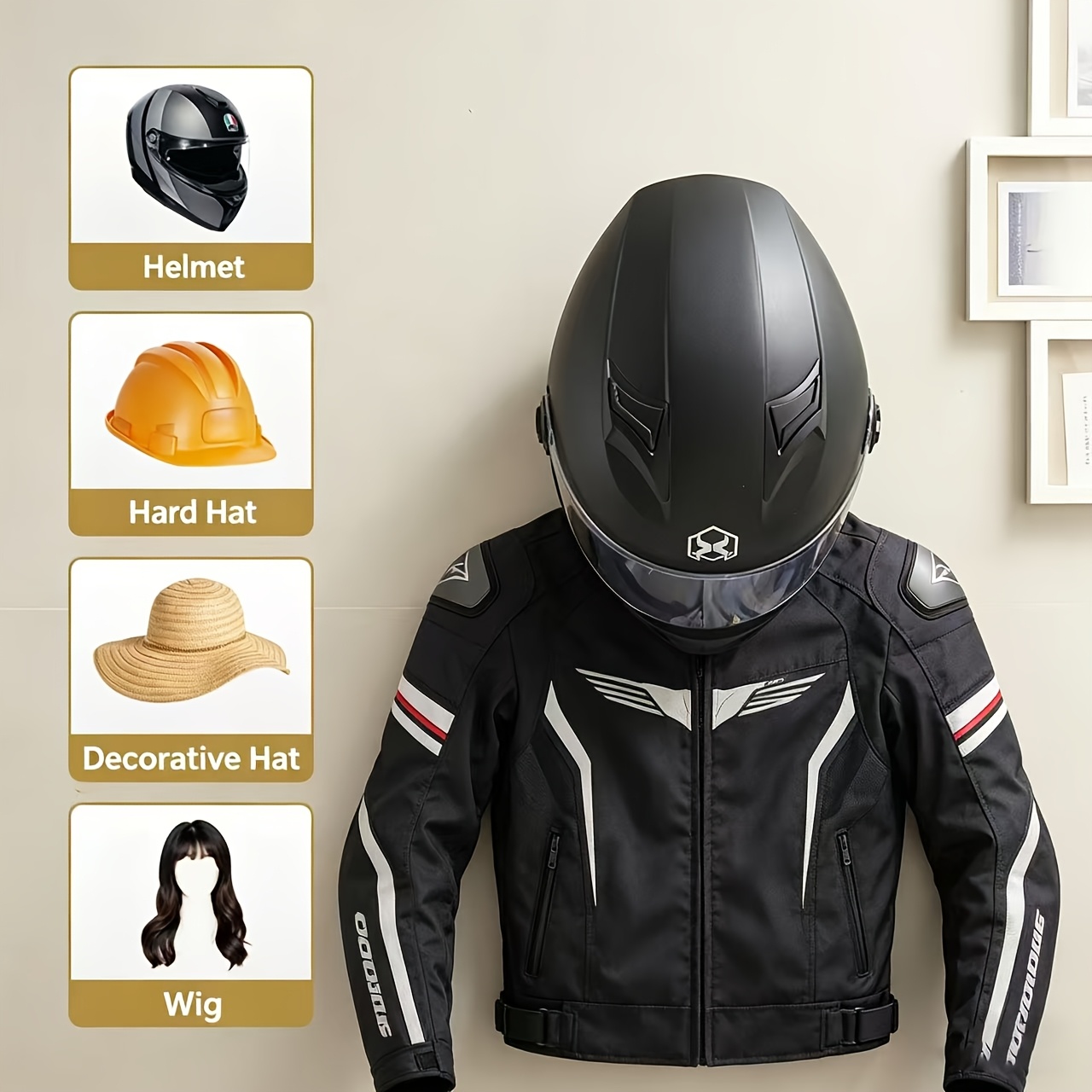 Supporto per Casco da Moto in  - Cycling Gear Organizer Wall recensione e prezzo