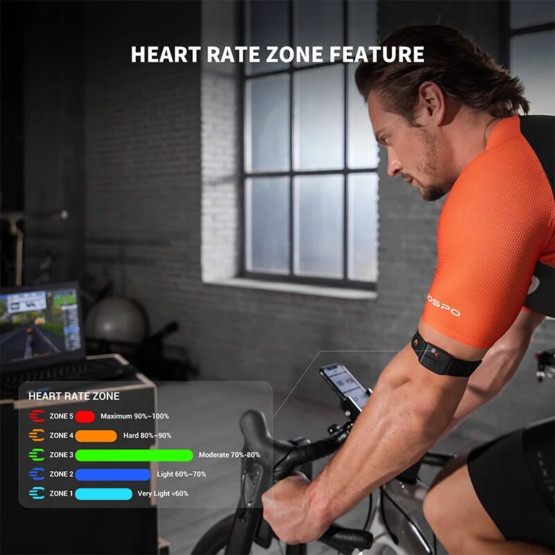 COOSPO HW9 Bracciale cardiofre - Cycling Zwift recensione e prezzo