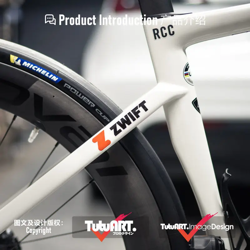 4 adesivi decorativi per tubo  - Cycling Zwift recensione e prezzo